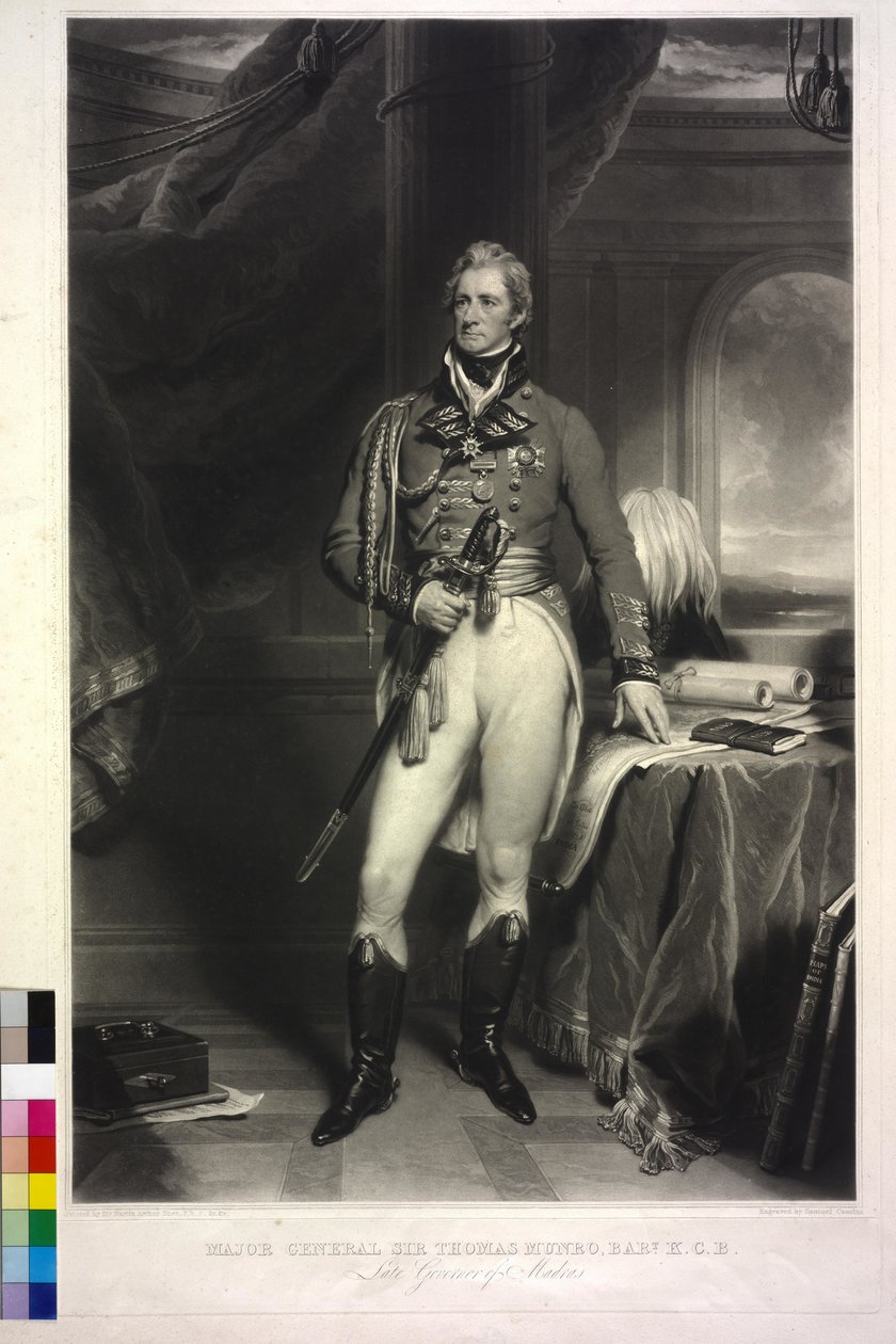 Sir Thomas Munro (mezzotint) av Samuel Cousins