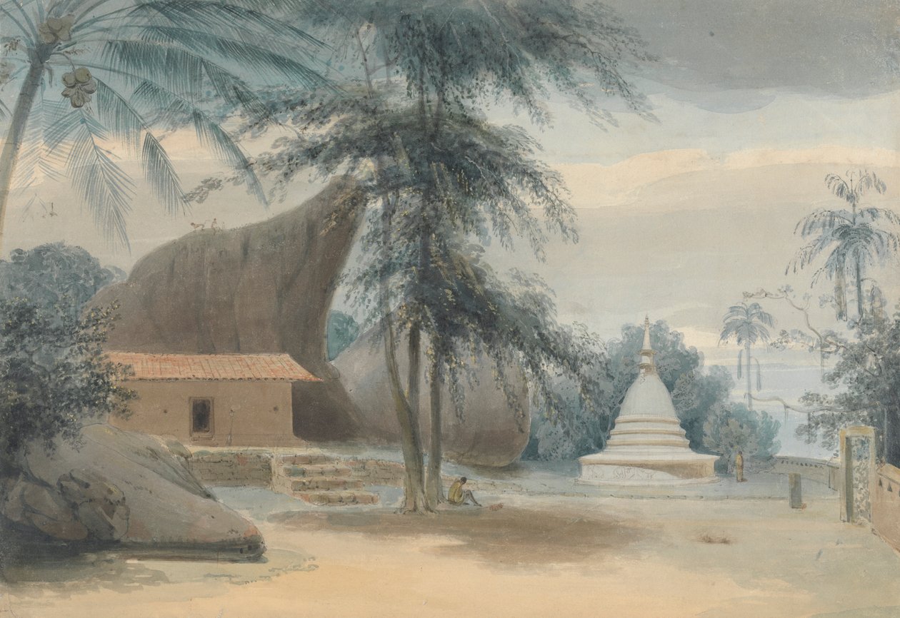 En scen mellan Galle och Matura, cirka sex mil från Galle av Samuel Daniell