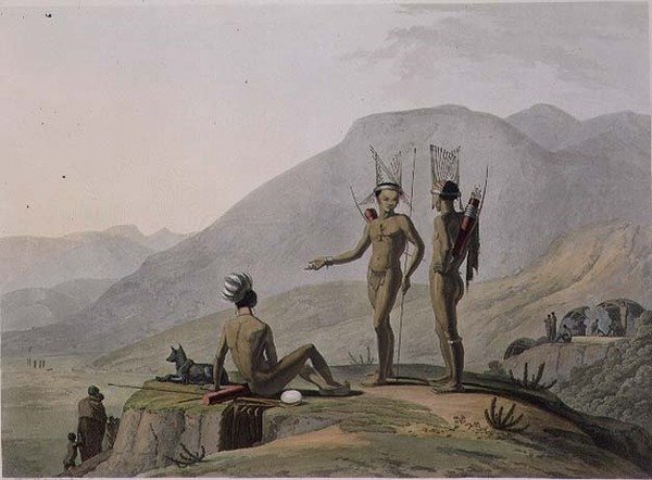 Bush-Men Hottentots Armed for an Expedition, skylt 2 från 