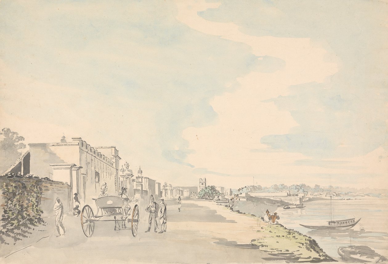 Chandernagore, Västbengalen av Samuel Davis