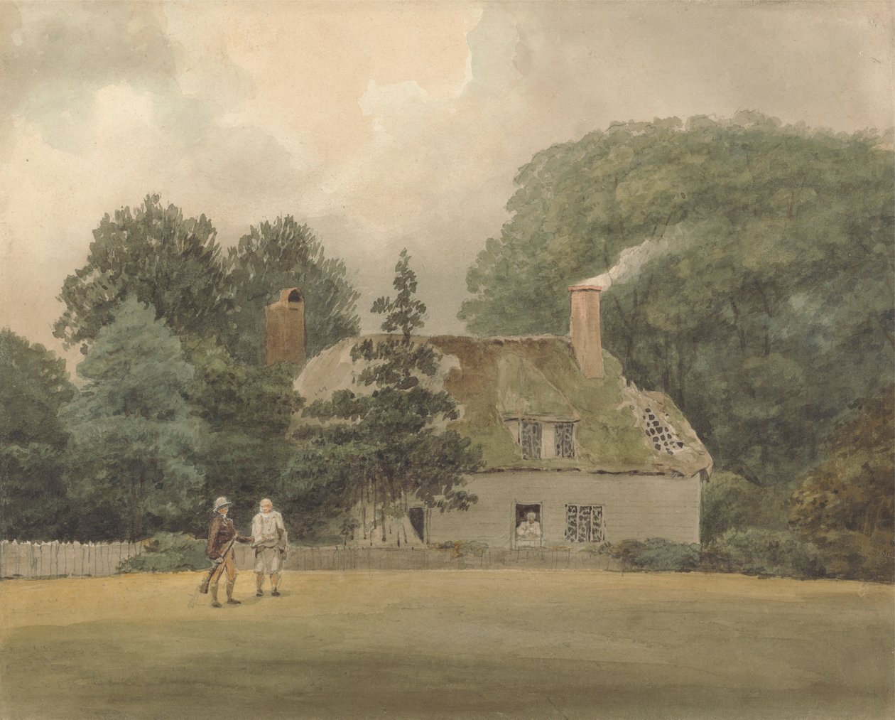 Stuga på grund av Ayot St. Lawrence Hertfordshire av Samuel Davis