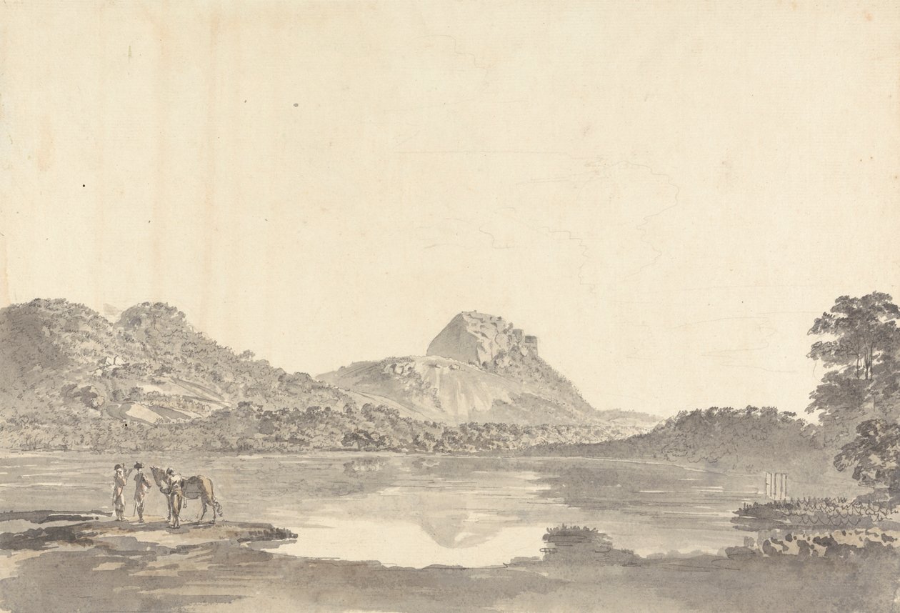 Figurer vid en sjö av Samuel Davis