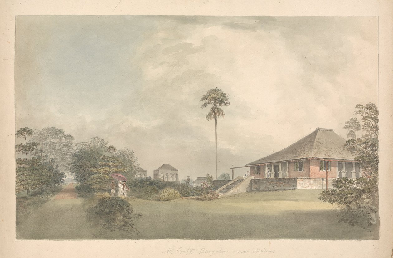 Mr. Crofts bungalow, nära Madras av Samuel Davis