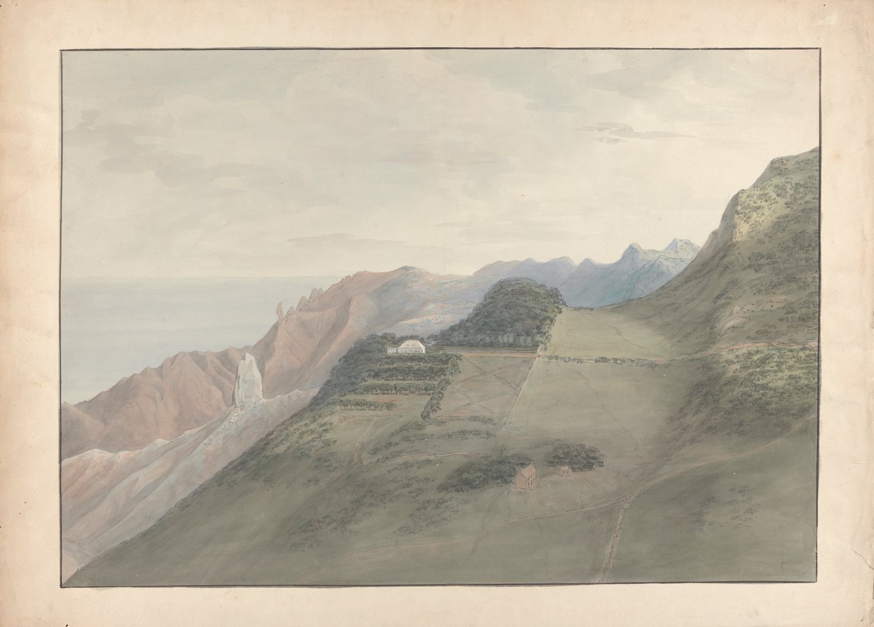 Utsikt i St Helena av Samuel Davis
