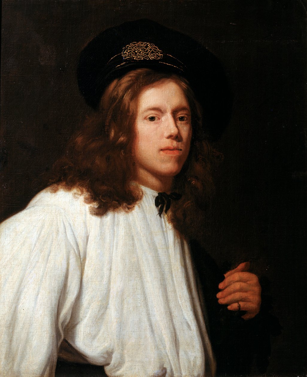 Självporträtt, 1600-talet. av Samuel van Hoogstraten