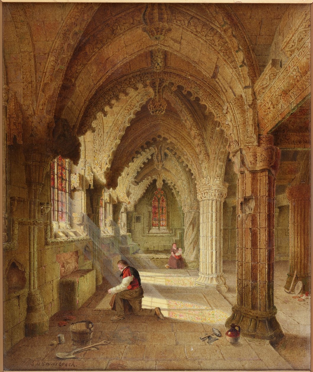 Rosslyn Chapel, ca 1852 av Samuel Dukinfield Swarbreck