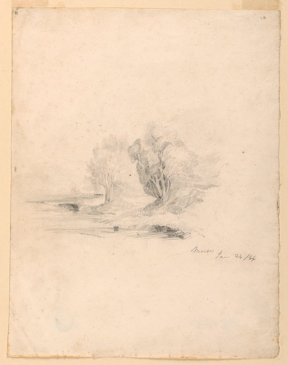Bäck och träd av Samuel Finley Breese Morse