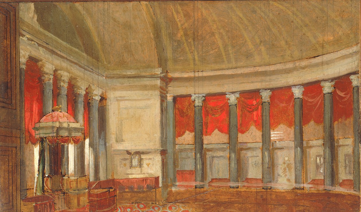 Studie för representanthuset, ca. 1821. av Samuel Finley Breese Morse