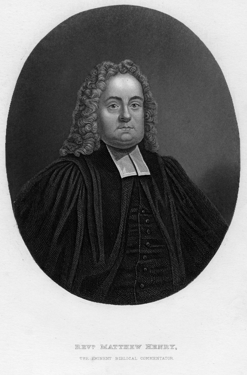 Matthew Henry 1662-1714, engelsk bibelkommentator och präst, 1800-talet. av Samuel Freeman