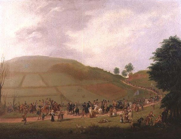 The Election Procession of Sir William Miles (1797-1878) (olja på duk) av Samuel Griffiths Tovey