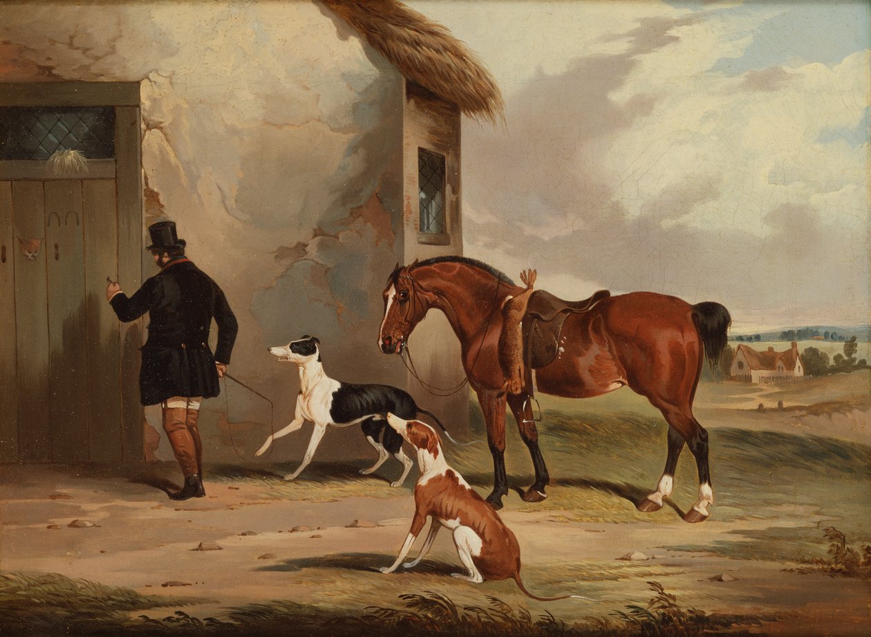 Kurs: Återvändande (olja på duk) av Samuel Henry Alken