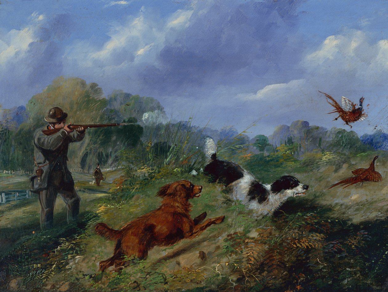 Fasanskytte (olja) av Samuel Henry Alken
