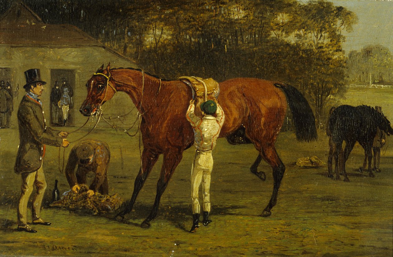 Sadel (olja på duk) av Samuel Henry Alken