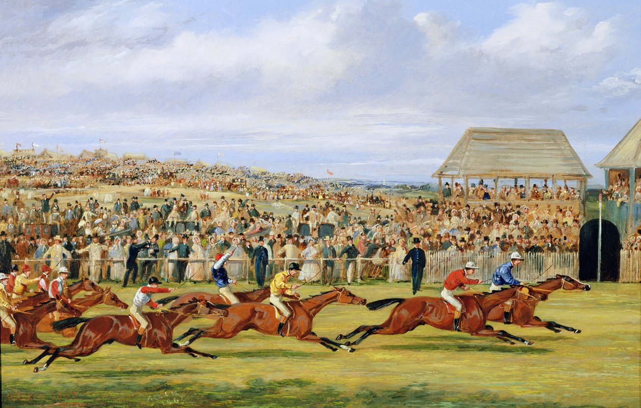Slutet av 1862 års derby, 1862 (se 451912 för par) av Samuel Henry Alken