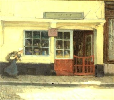 Street Scene av Samuel Henry William Llewelyn
