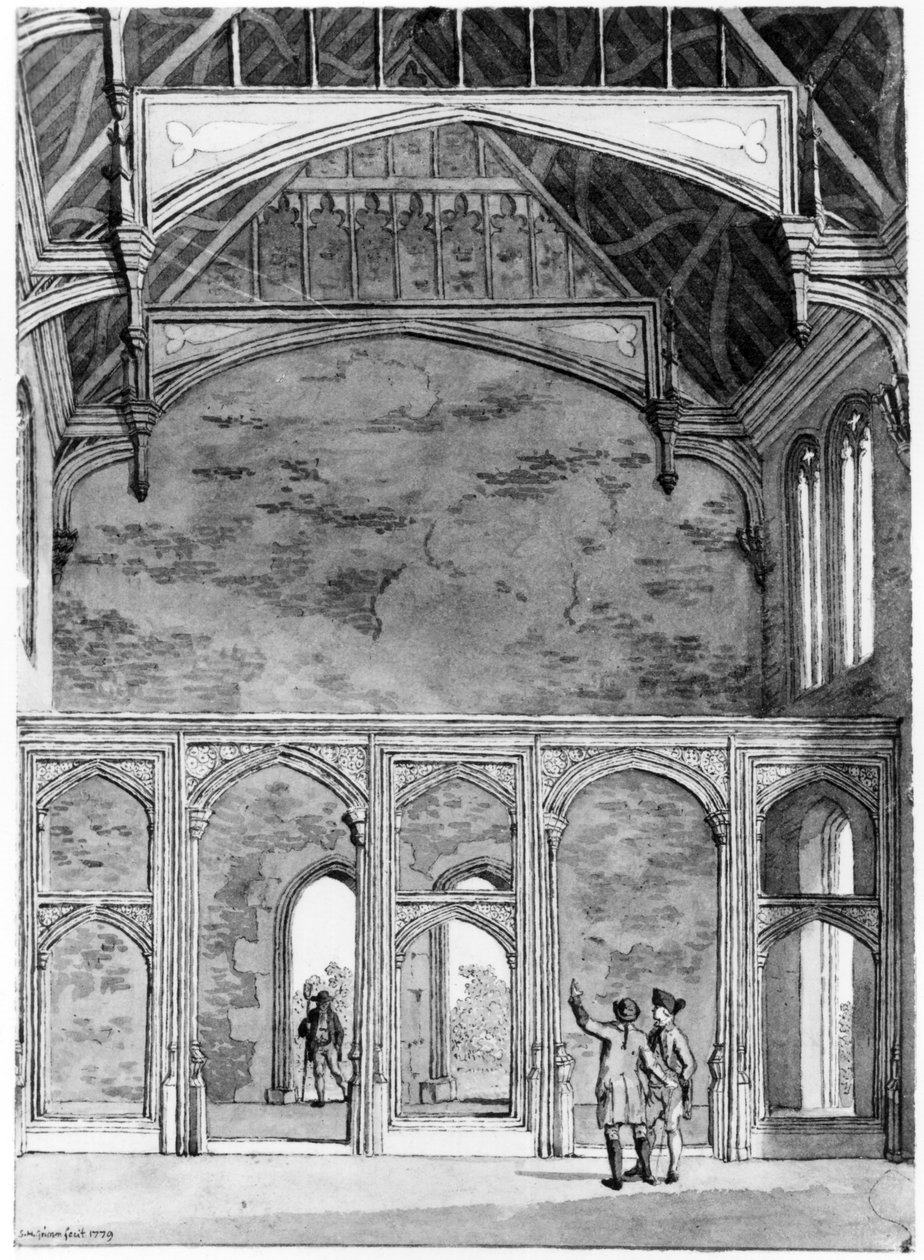 South West End av Great Hall i Eltham, 1779 av Samuel Hieronymous Grimm