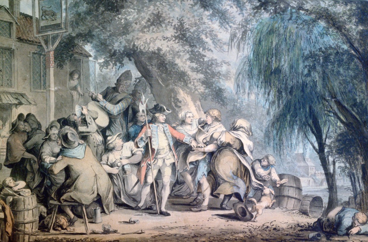 Rekryteringssergeanten, 1700-talet av Samuel Hieronymous Grimm
