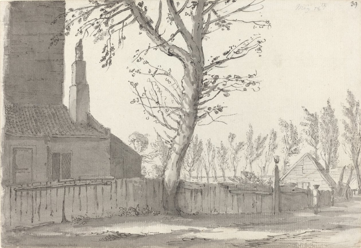 High Street vid Manor House, Marylebone av Samuel Hieronymus Grimm