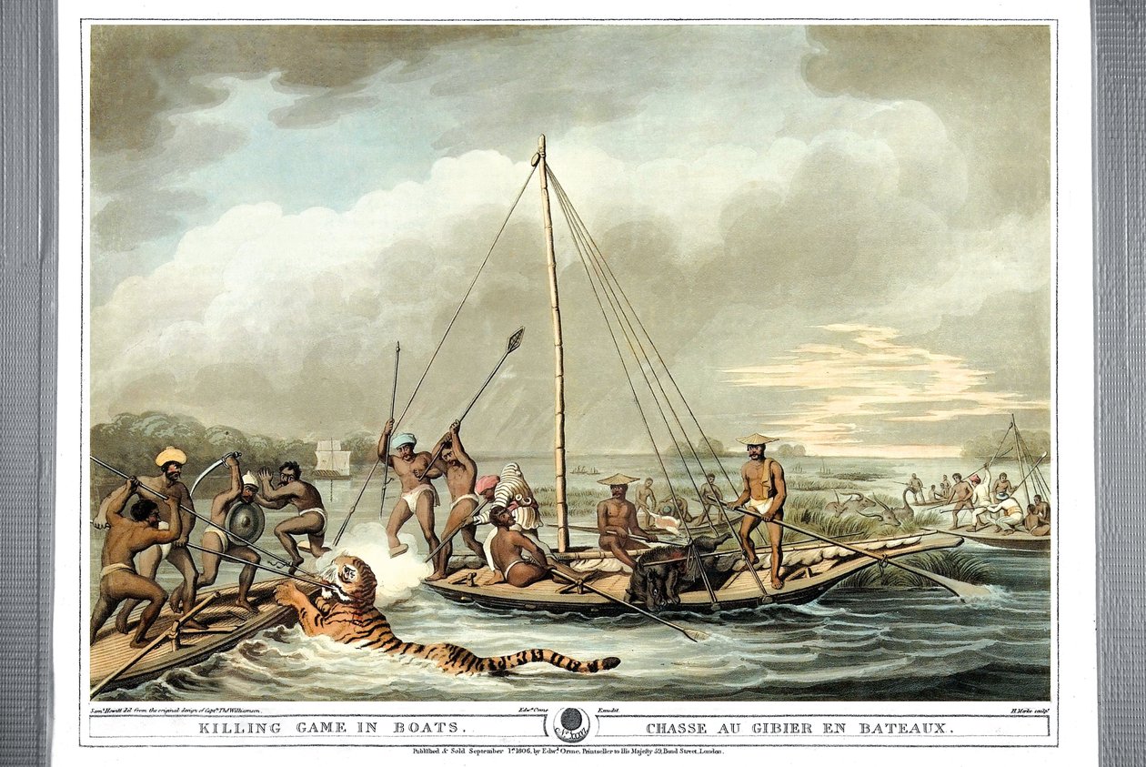 Boat Killing Game in Boats, 1806 av Samuel Howitt