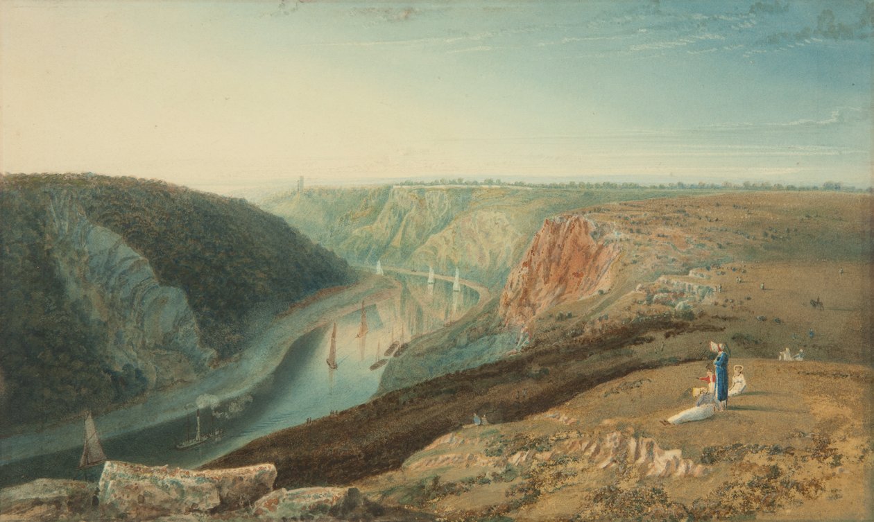 Avon från Observatory Hill, ca 1825 av Samuel Jackson