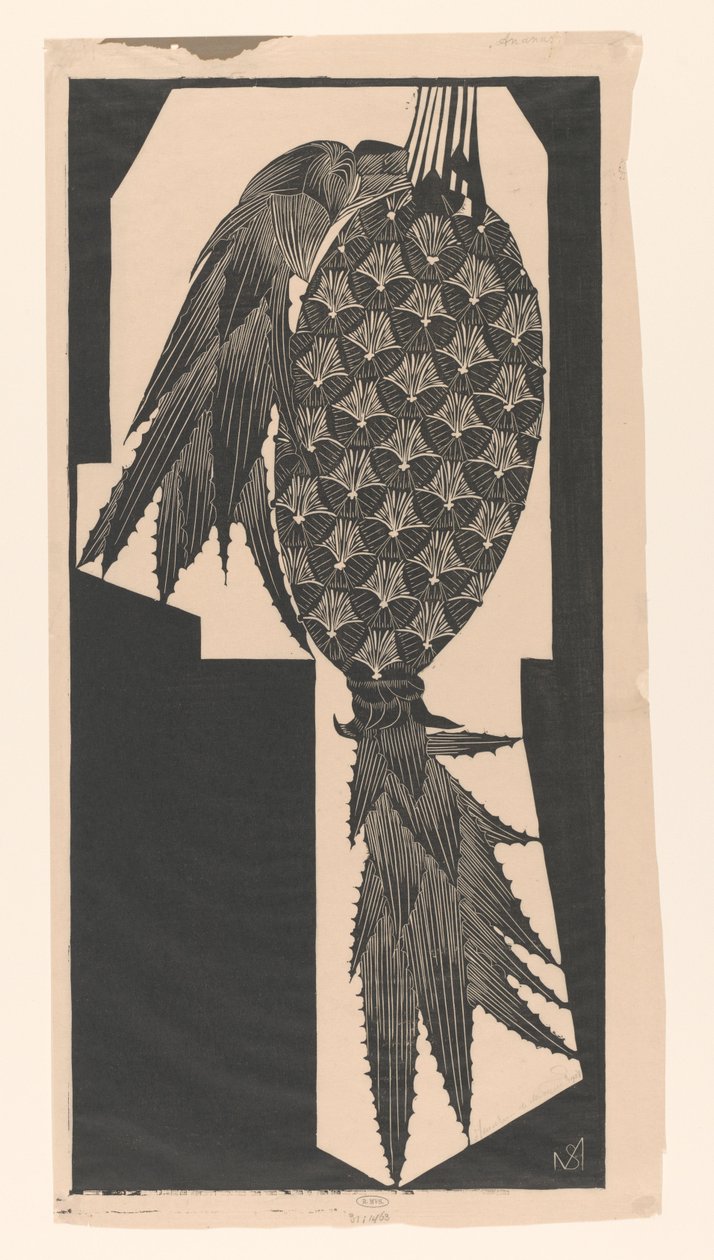 Ananas (originaltitel på objekt) av Samuel Jessurun de Mesquita (signed by artist)