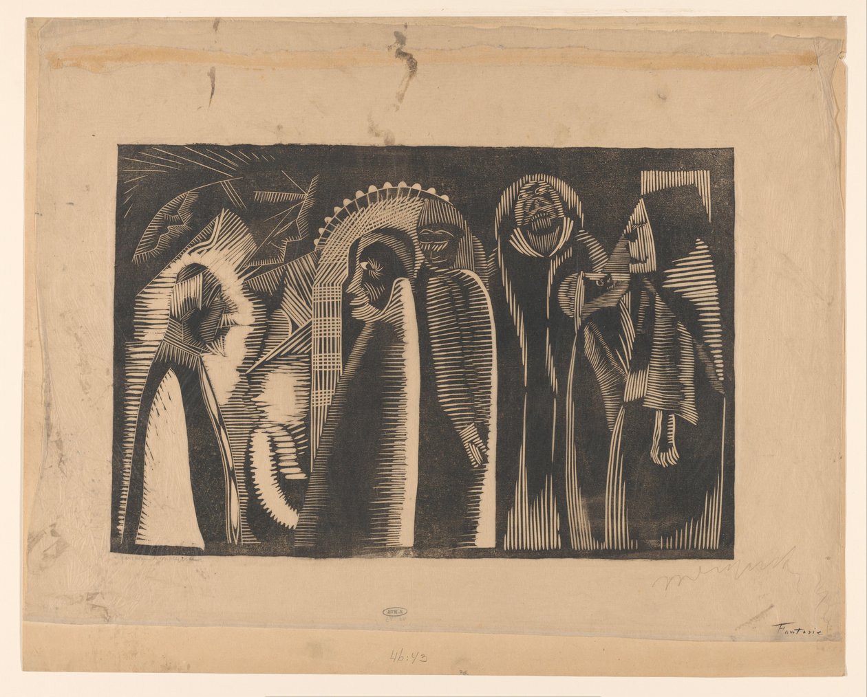 Fantasie (originaltitel på objekt) av Samuel Jessurun de Mesquita (signed by artist)