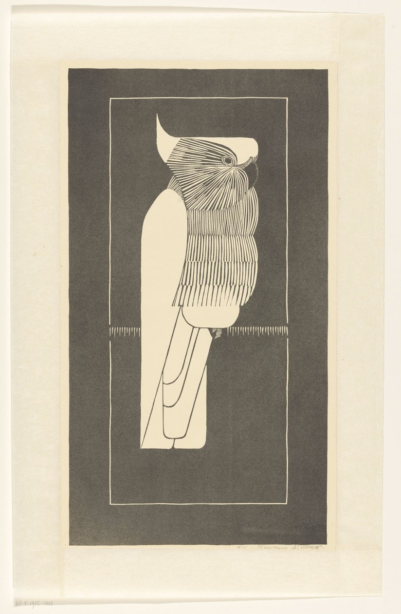 Kroonkaketoe (originaltitel) av Samuel Jessurun de Mesquita (signed by artist)