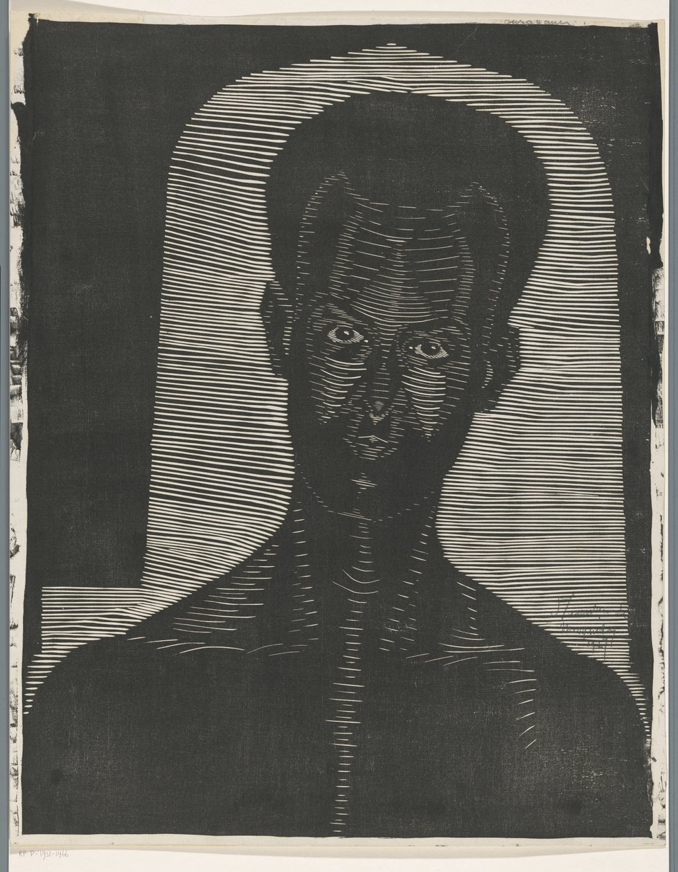 Porträtt av en okänd man Curaçauer (titel på objekt) av Samuel Jessurun de Mesquita (signed by artist)