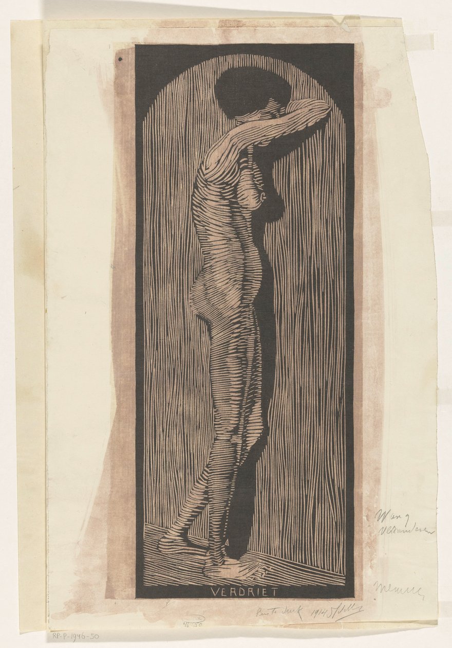 Verdriet (originaltitel på objekt) av Samuel Jessurun de Mesquita (signed by artist)