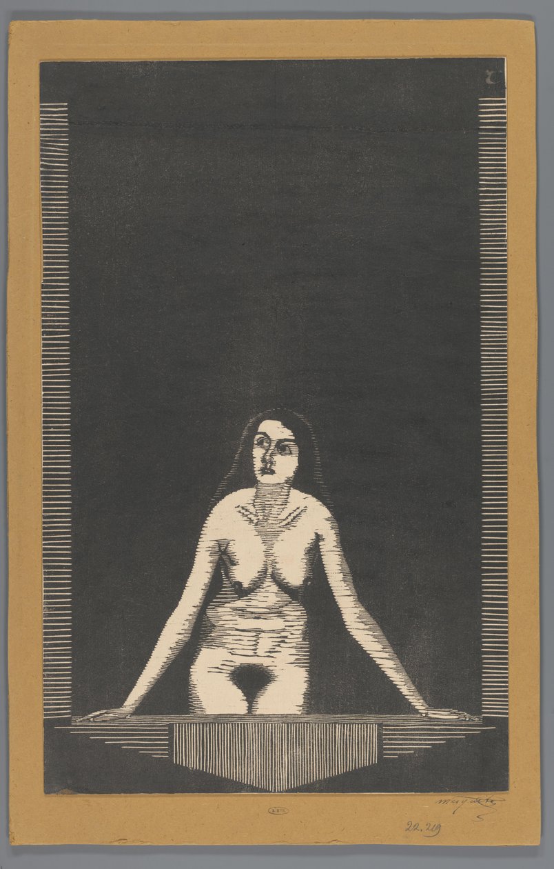 Naken kvinna vid fönstret av Samuel Jessurun de Mesquita (signed by artist)