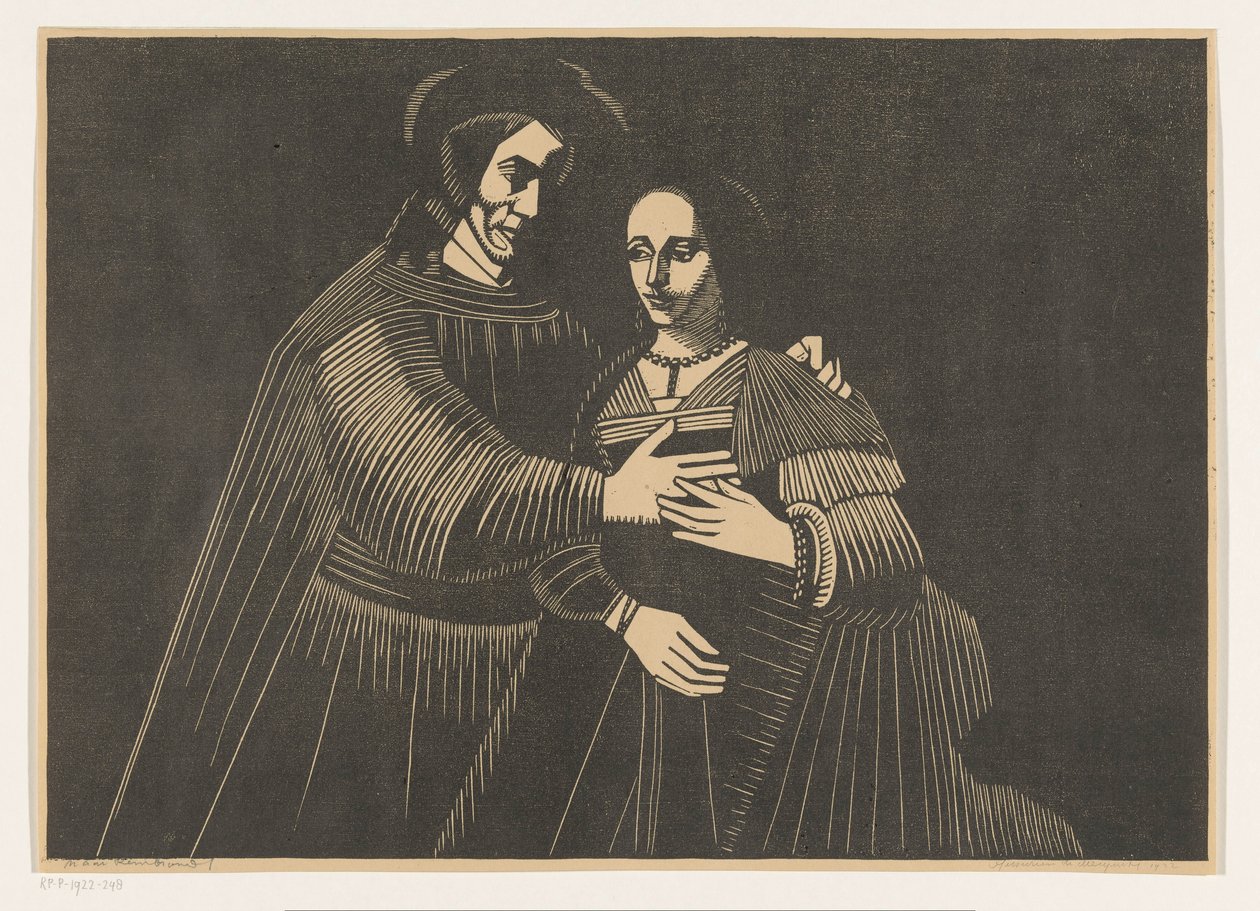 Porträtt av en häst som gestalter från Gamla testamentet, kallad "The Jewish Bride" av Samuel Jessurun de Mesquita