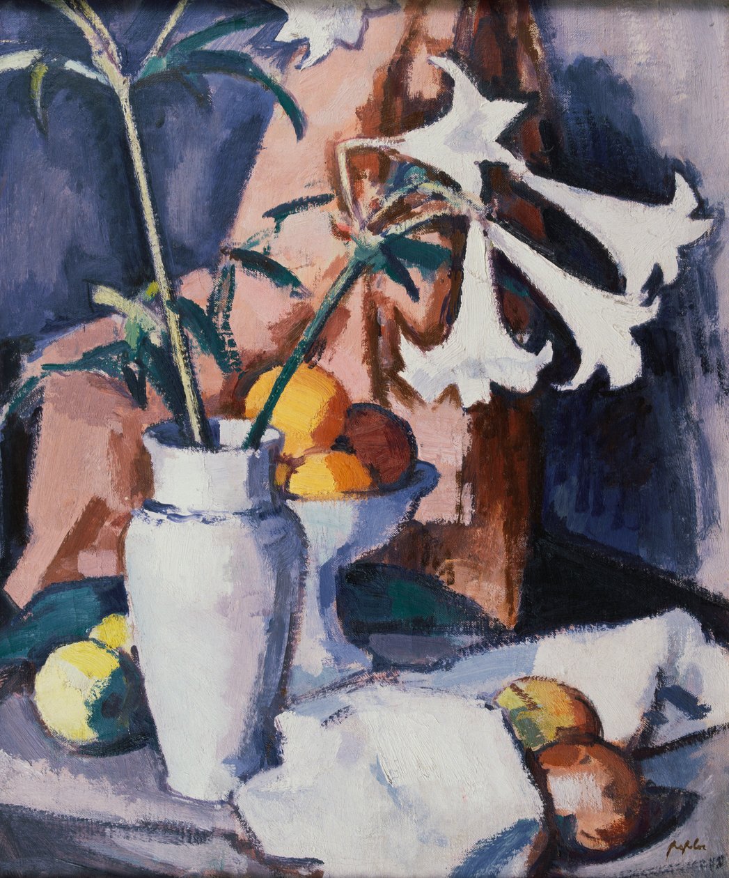 Madonna Lilies, ca 1926 av Samuel John Peploe
