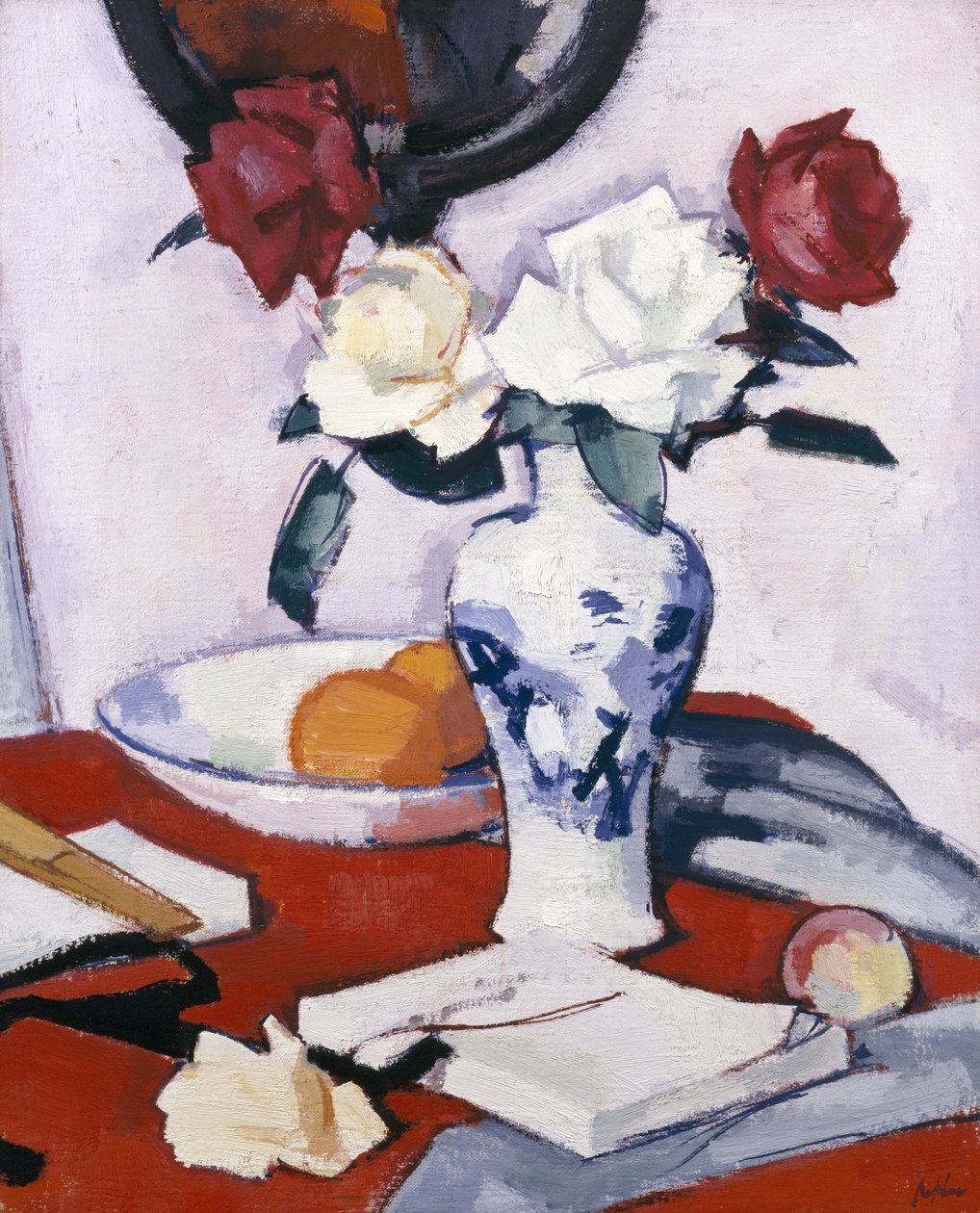 Rosor (olja på duk) av Samuel John Peploe