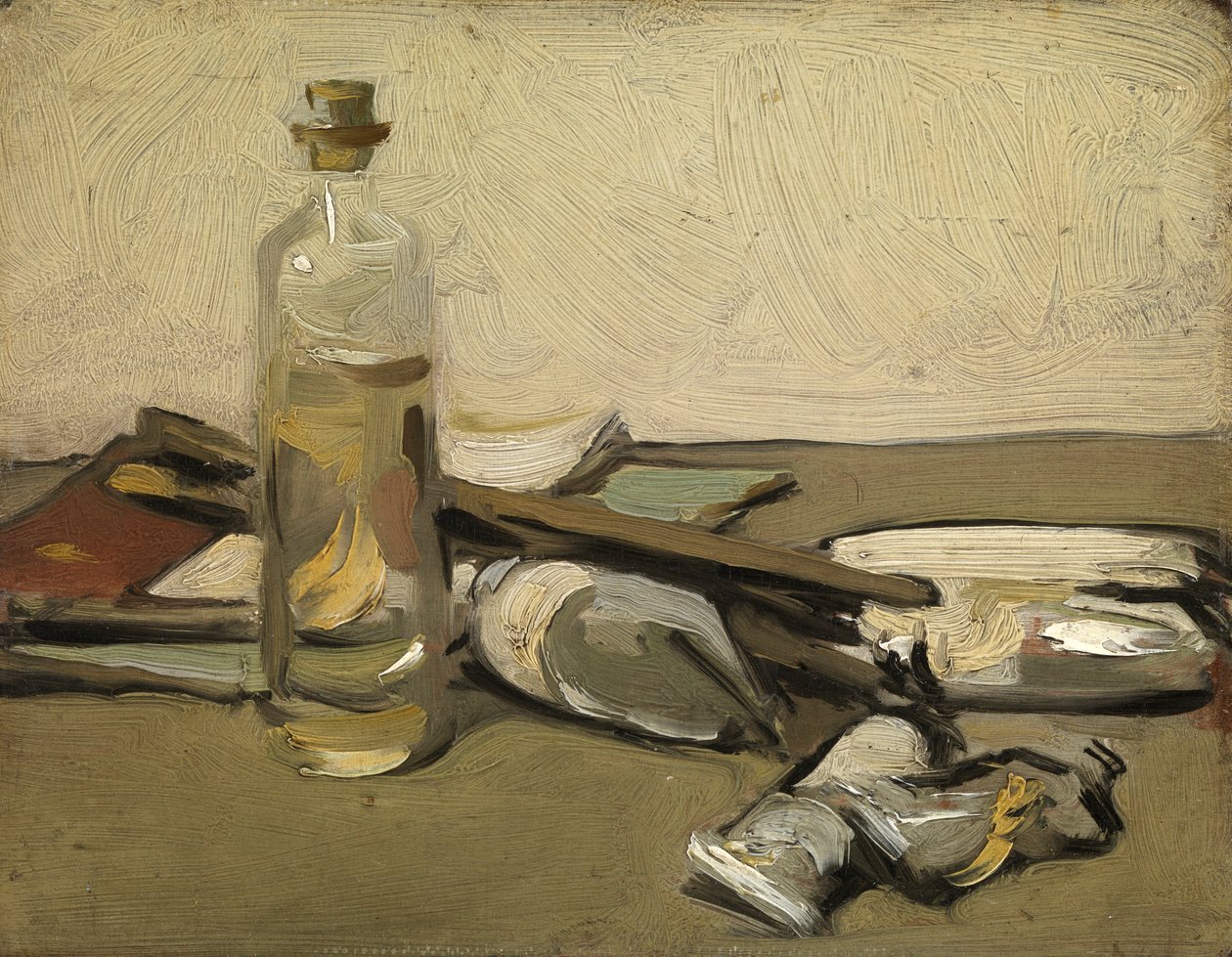 Stilleben: Paint Tubes, ca 1903 (olja på panel) av Samuel John Peploe
