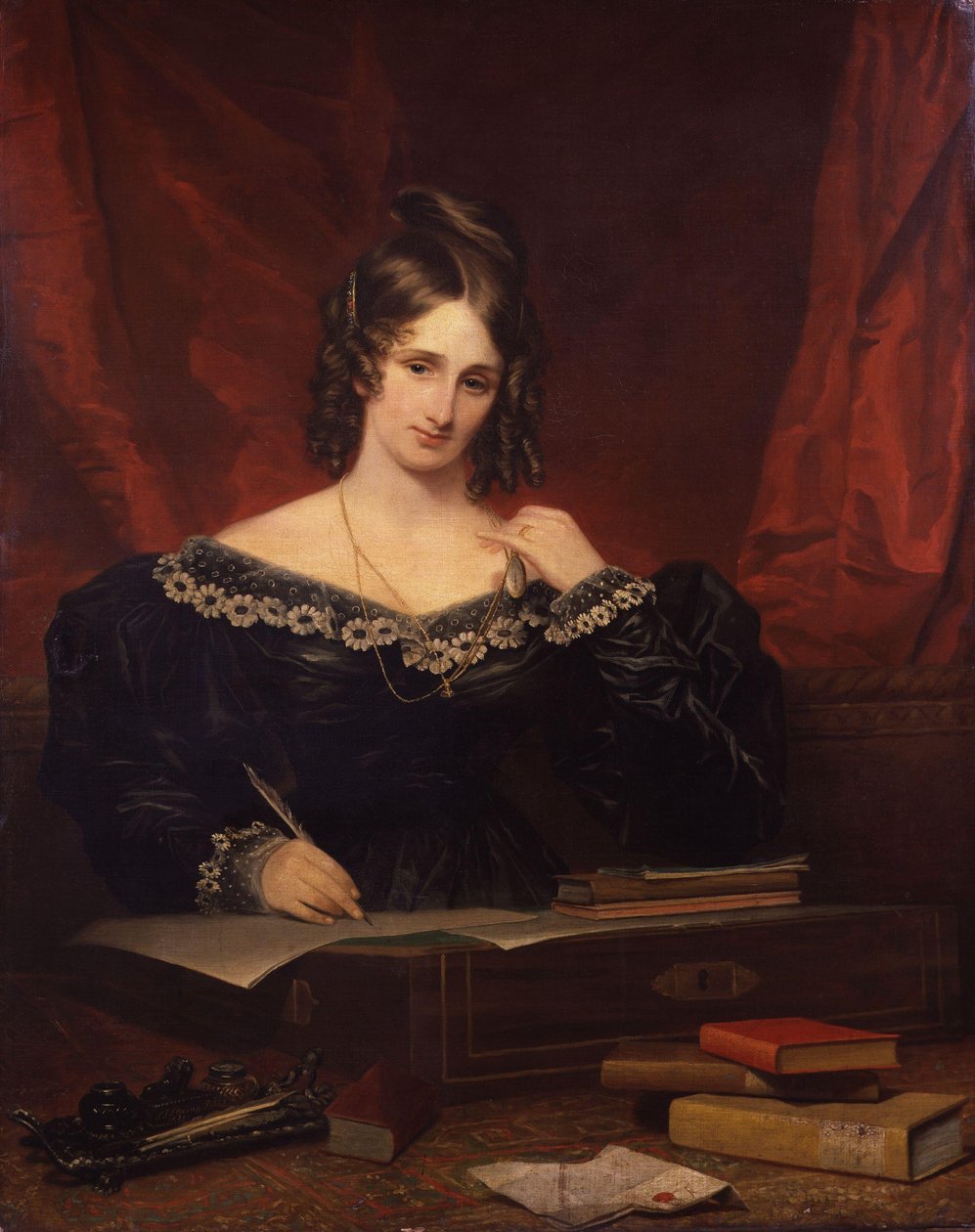 Mary Shelley (1797-1851) - par Stump, Samuel John (1778-1863) av Samuel John Stump