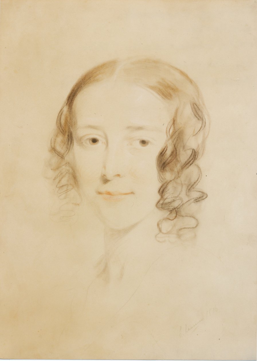 Frances Elizabeth Dickens (Fanny Burnett), 1836 (pastell & krita på papper) av Samuel Laurence