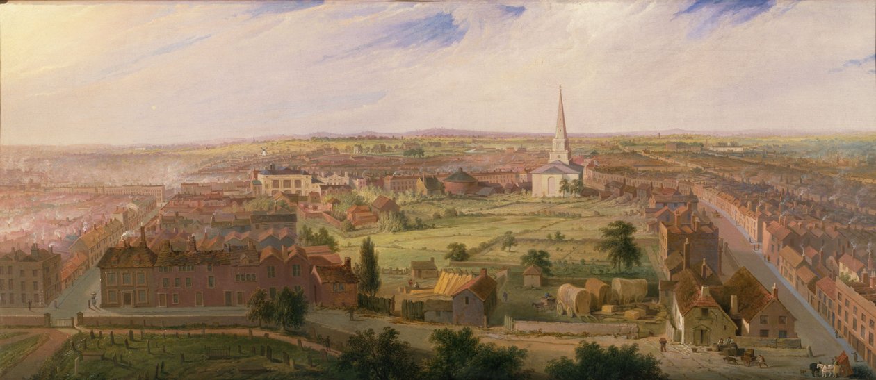 Birmingham från Dome of St. Philip