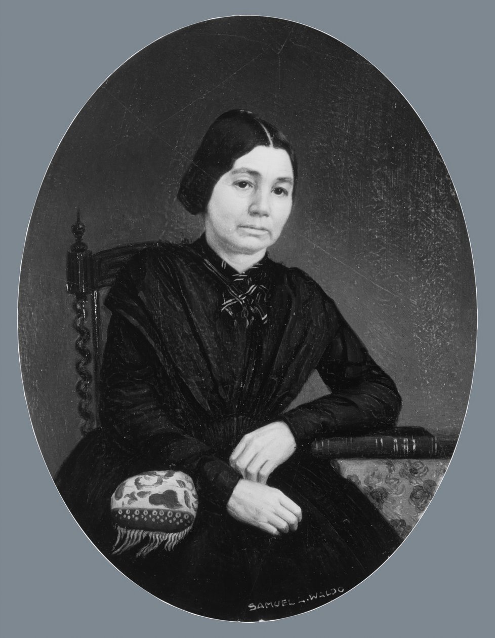 Porträtt av en dam, ca. 1850. av Samuel Lovett Waldo