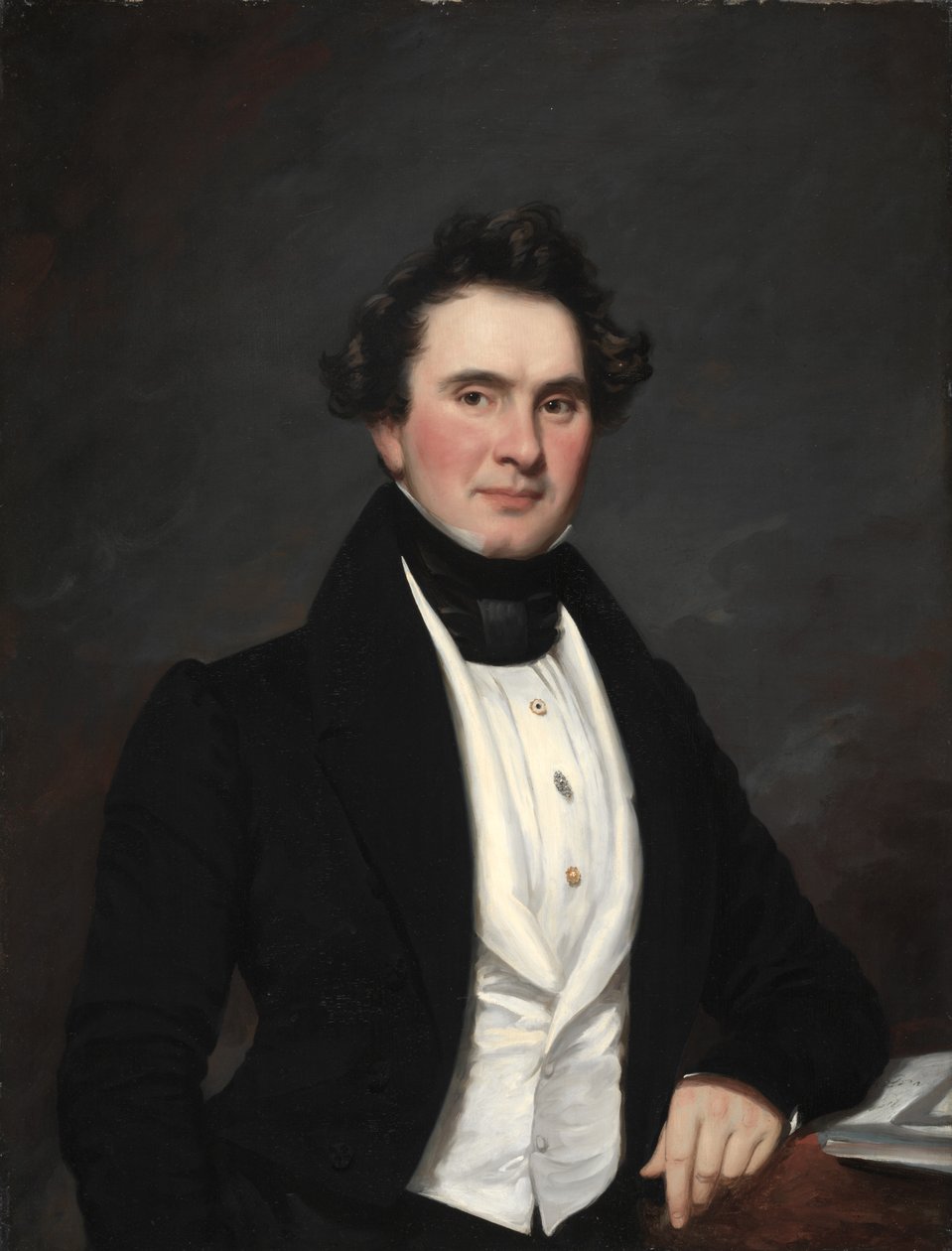 Porträtt av en man, 1832. av Samuel Lovett Waldo
