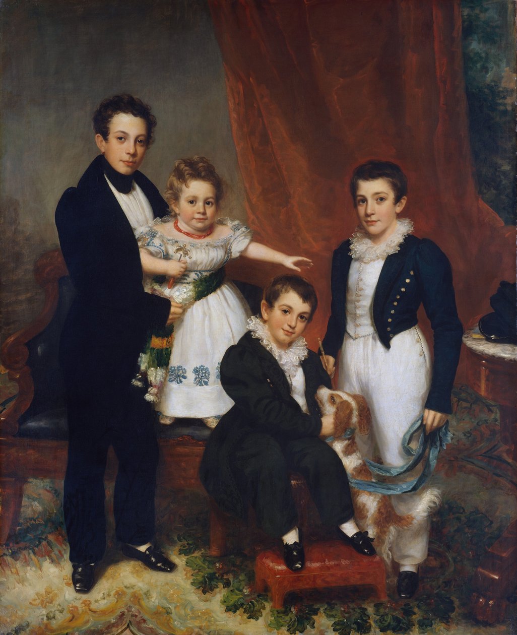 The Knapp Children, ca 1833-34 (olja på duk) av Samuel Lovett Waldo