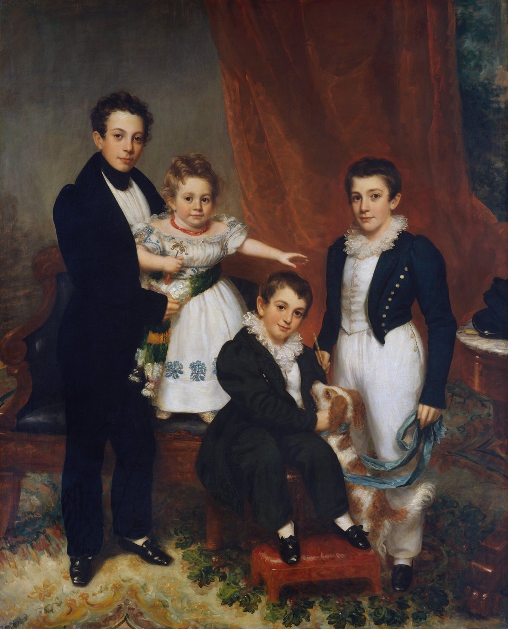 Knappbarnen, ca. 1833-34. av Samuel Lovett Waldo