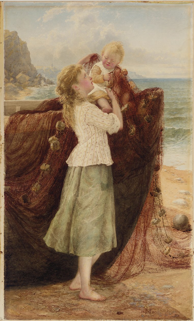 En fiskares barn, 1881 av Samuel McCloy