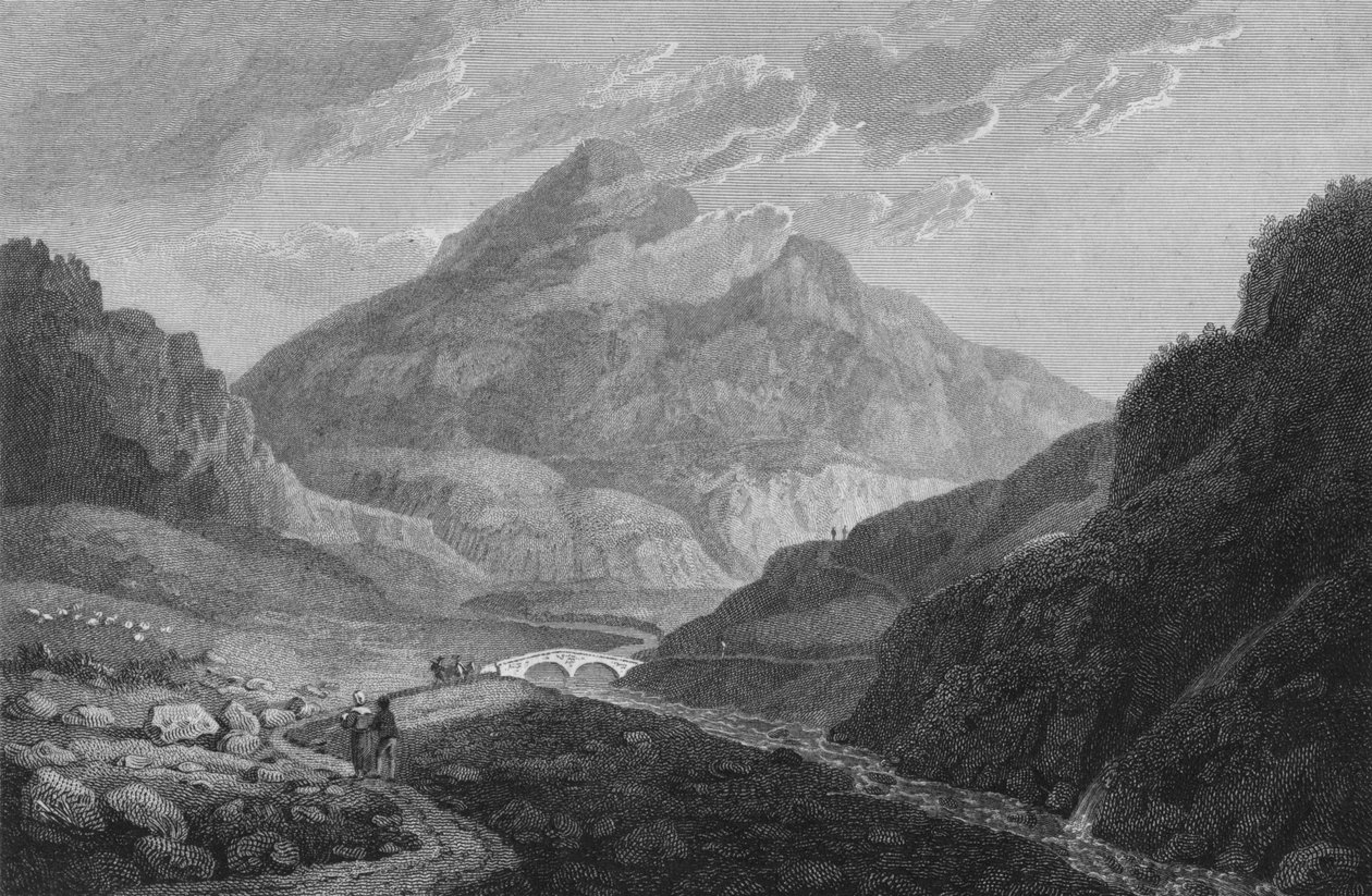 "En utsikt över Ben Eim", 1813 av Samuel Middiman