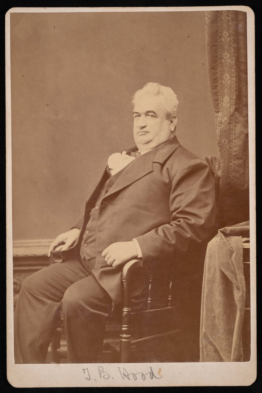 Porträtt av Dr T.B. Hood, mellan 1876 och 1880. av Samuel Montague Fassett