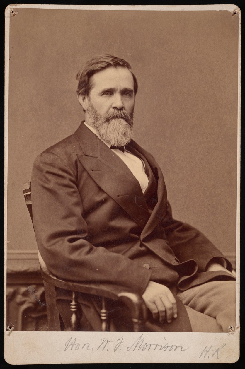 Porträtt av Hon. W.F. Morrison, mellan 1876 och 1880. av Samuel Montague Fassett