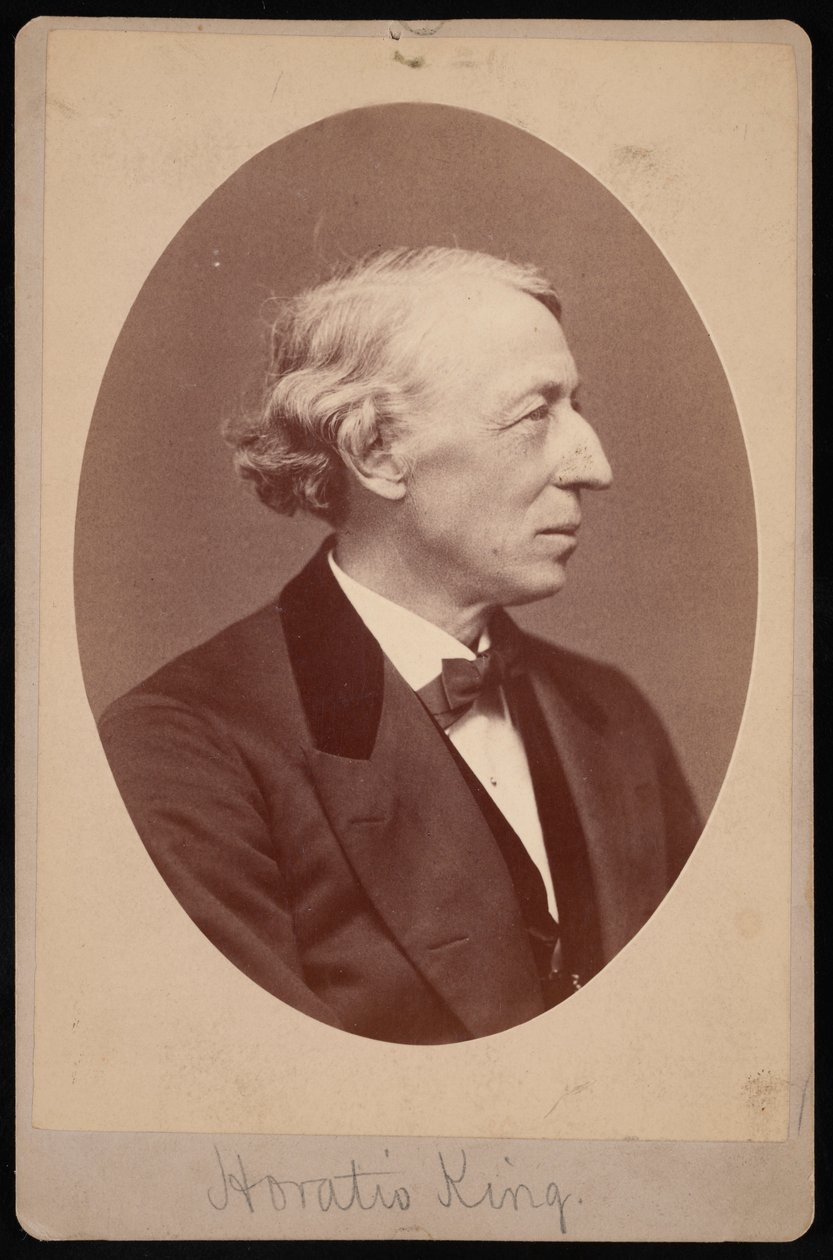 Porträtt av Horatio King 1811-1897, mellan 1876 och 1880. av Samuel Montague Fassett
