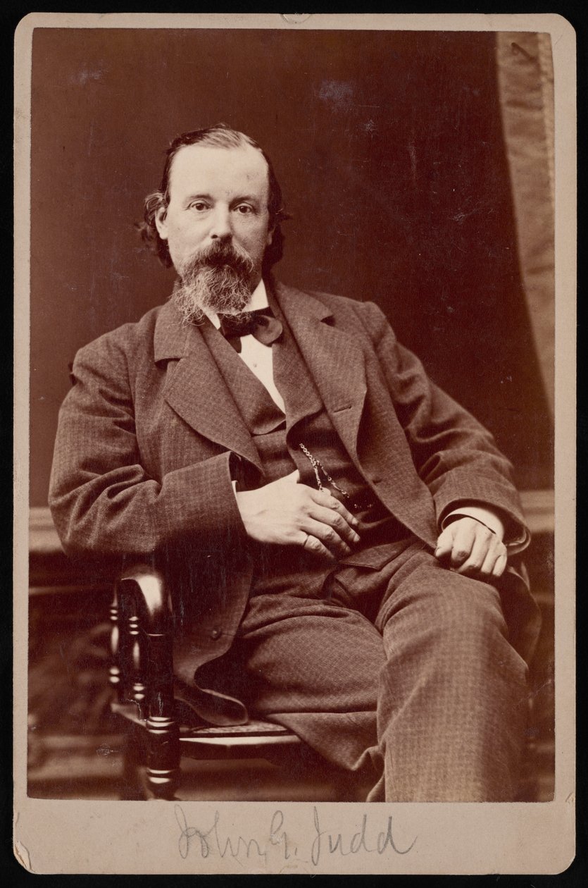 Porträtt av John Gough Judd 1824-1895, mellan 1876 och 1880. av Samuel Montague Fassett