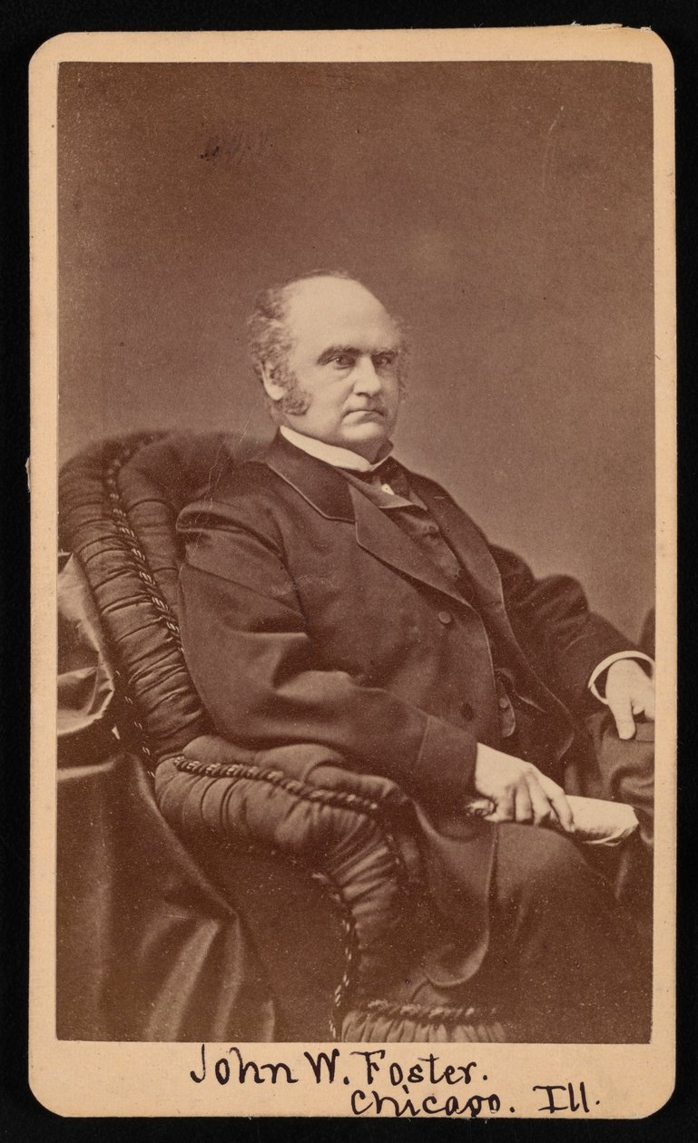 Porträtt av John Wells Foster 1815-1873, mellan 1872 och 1873. av Samuel Montague Fassett