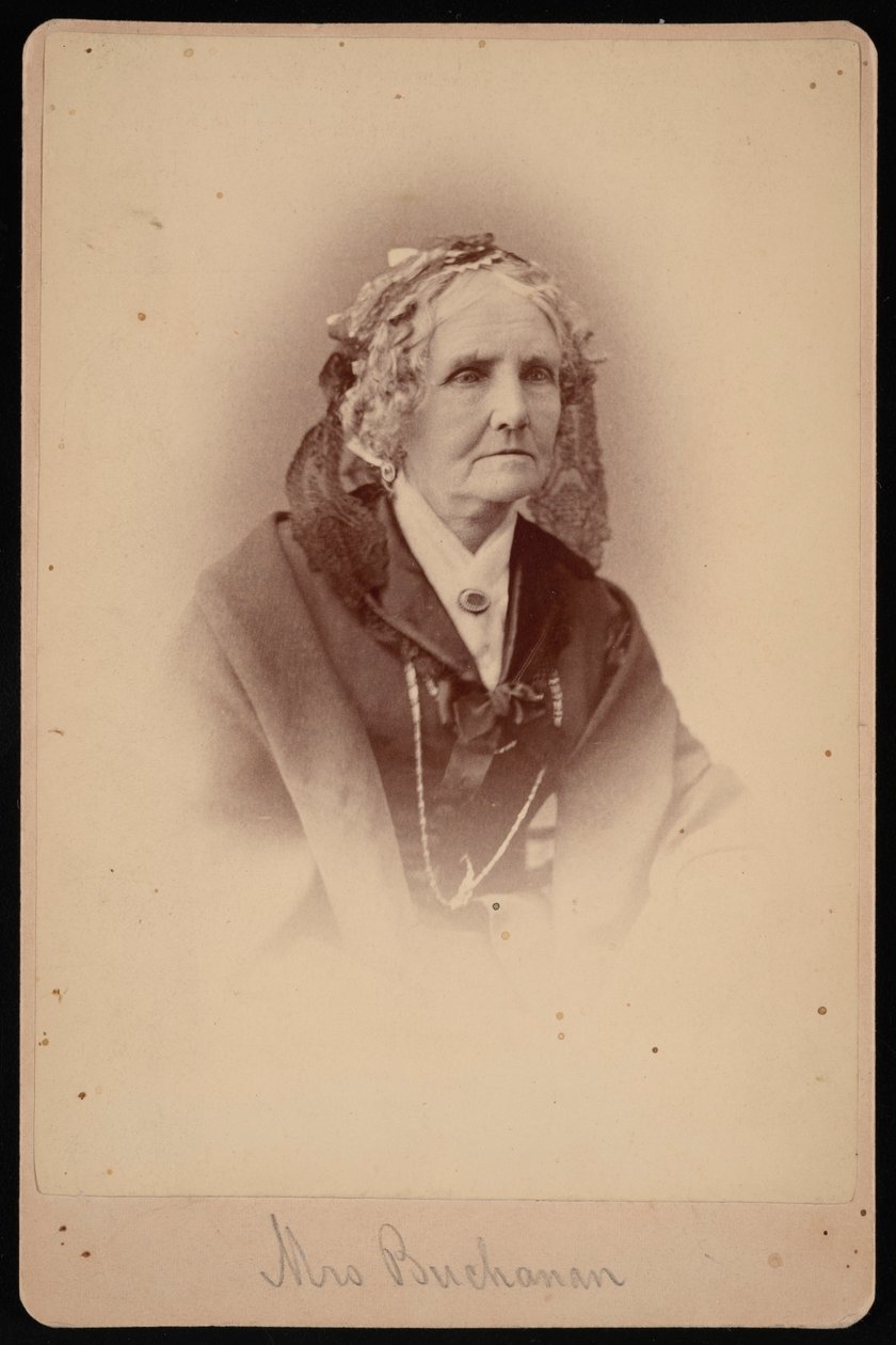 Porträtt av fru Buchanan, 1875. av Samuel Montague Fassett