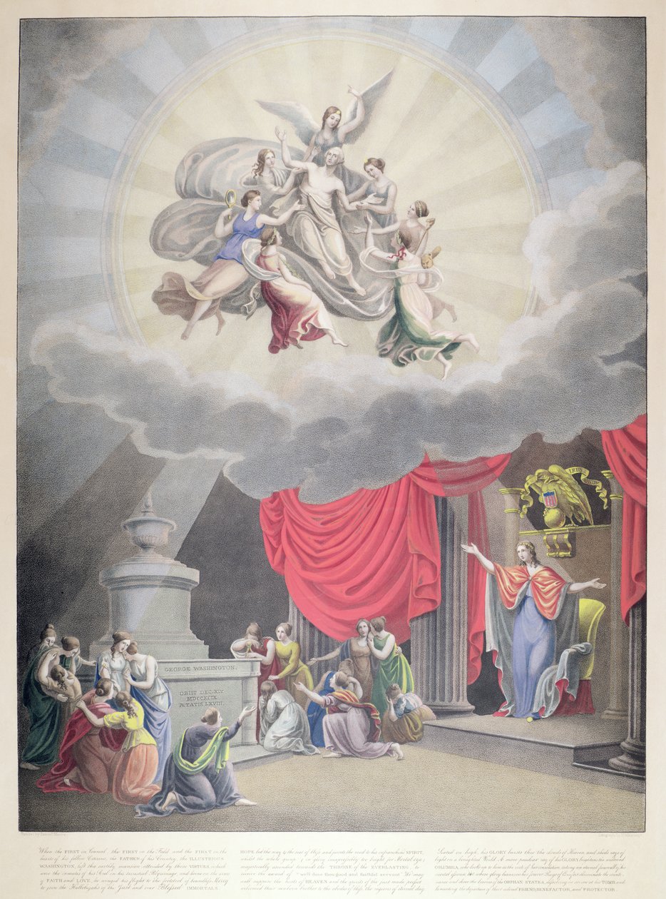 The Apotheosis of Washington, graverad av H. Weishaupt av Samuel Moore